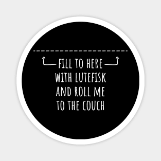 Funny Lutefisk Norway Pride Magnet